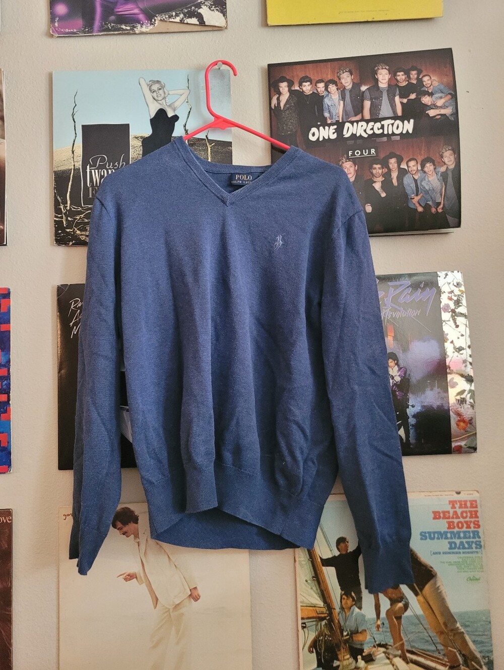 Polo by Ralph Lauren Men's V-Neck Sweater - Navy Blue